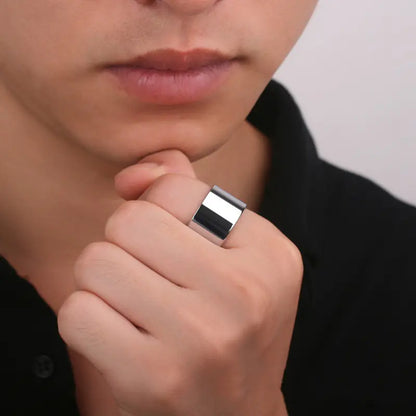 Anel de Ouro de Tungstênio Estilo Europeu e Americano