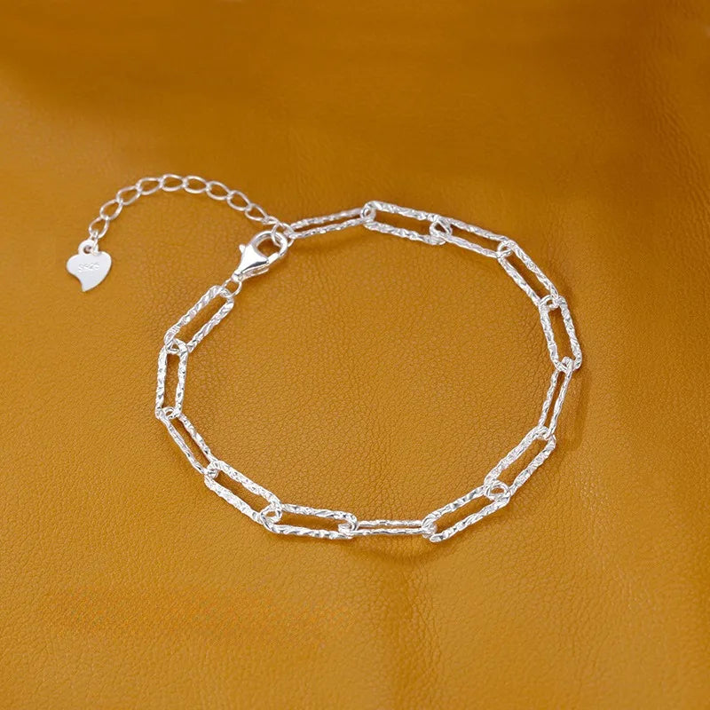 Sparkling 925 Sterling Silver Bracelets for Women Fashion Korean Designer Double Layered Starry Sky Bracelets Wedding Jewelry