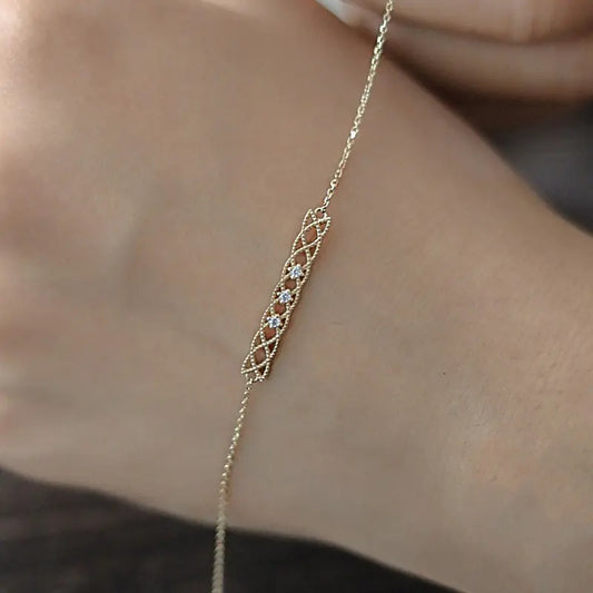 Pulseira de Prata Esterlina para Estilo Feminino Único