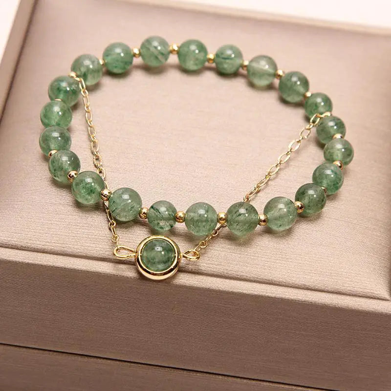 Pulseira de Pérolas de Água Doce Natural para Mulheres